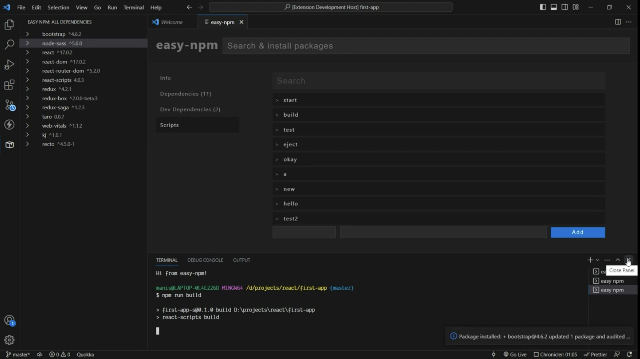 Facile npm media 6