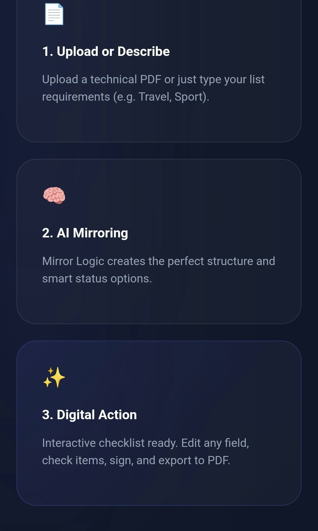 Digital Checklist AI gallery image