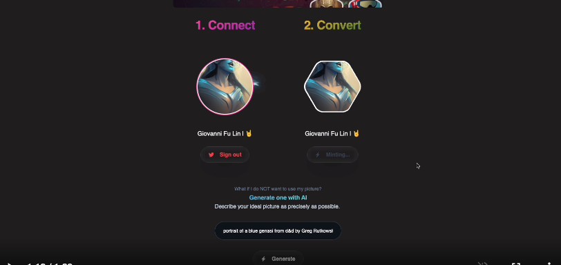 Diffusione NFT - Immagine del profilo NFT generato dall'IA media 3