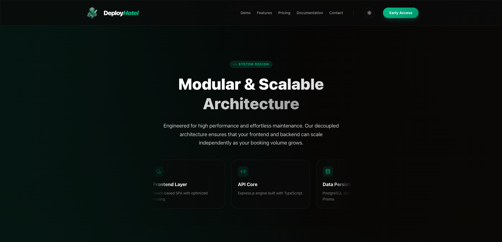 DeployHotel - Screenshot 4 showing product features and functionality
