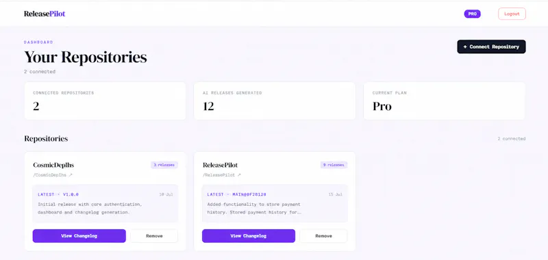 ReleasePilot screenshot 2