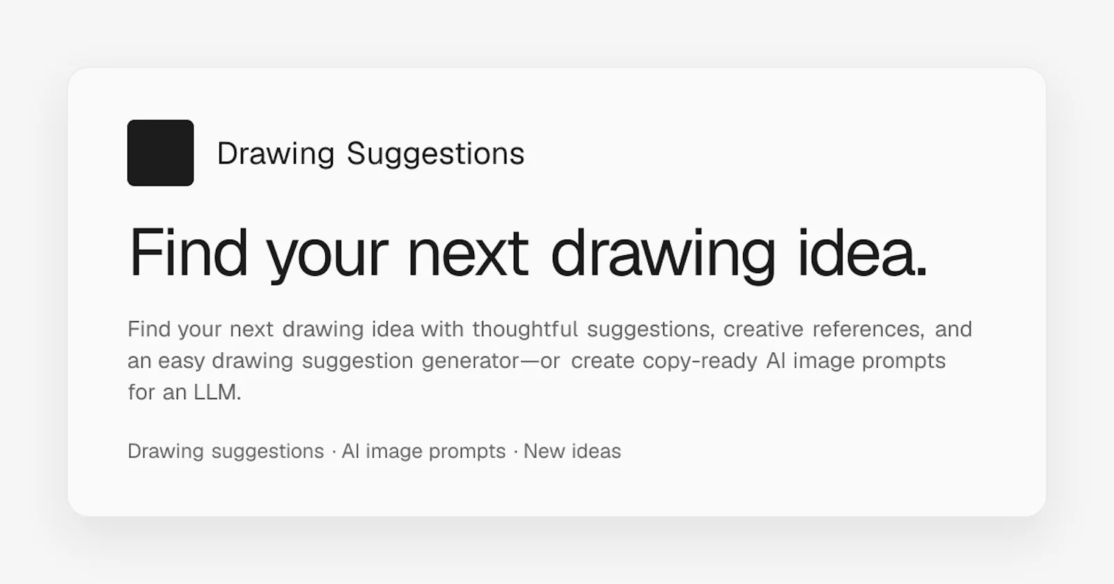 Drawing Suggestions screenshot 1