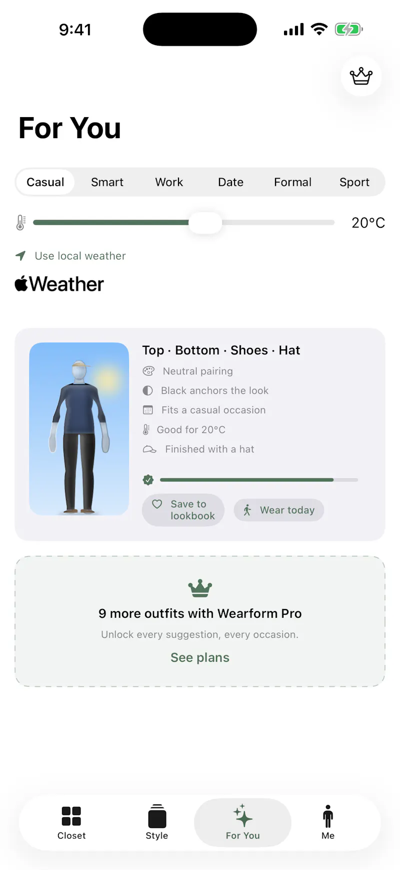 Wearform screenshot 3