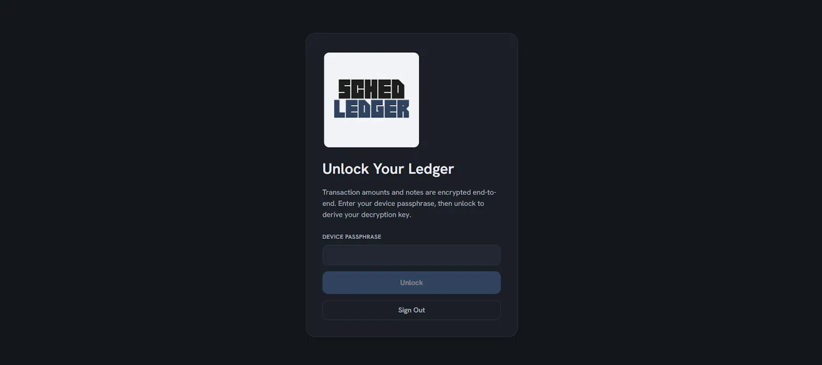 Sched Ledger screenshot 1