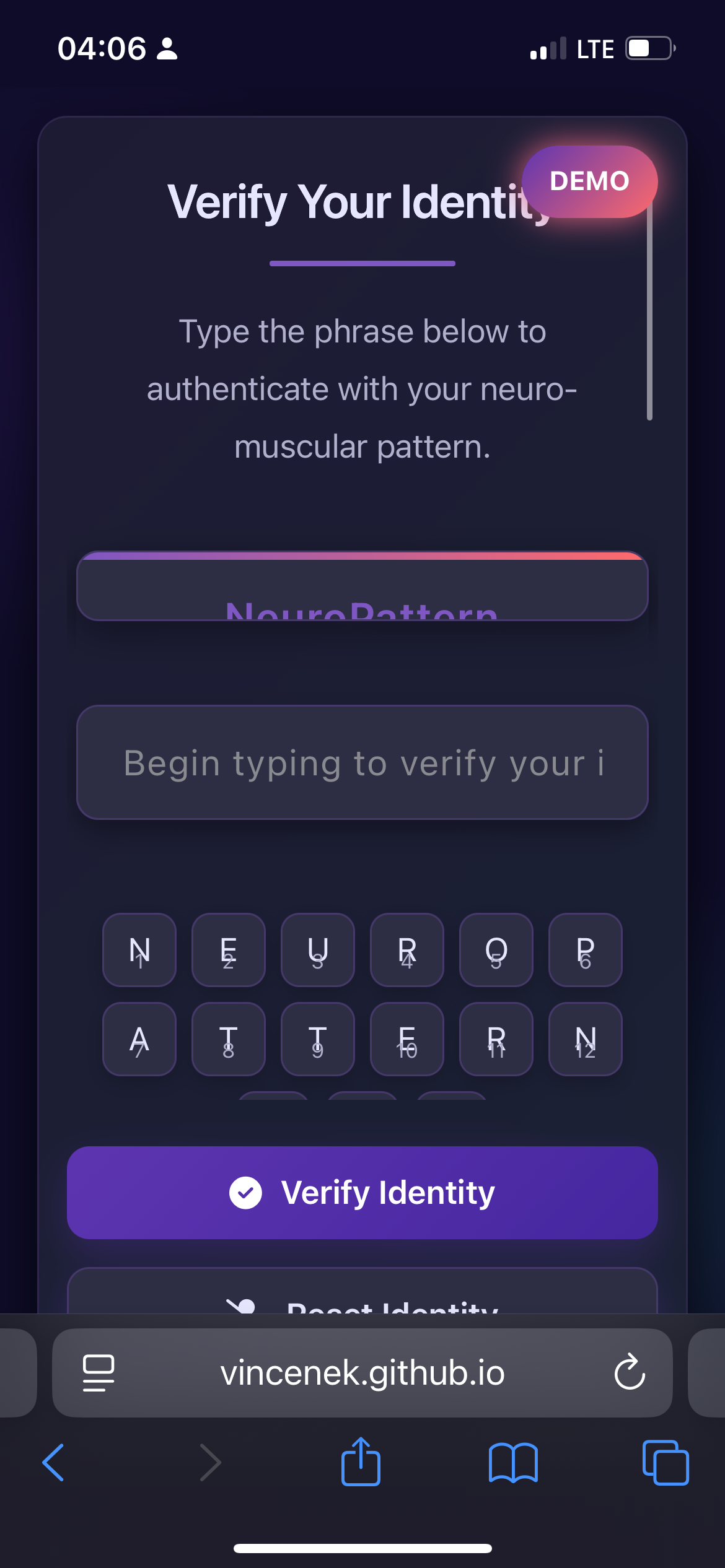 Média Neuro Auth - Biométrie de dactylographie avancée 7