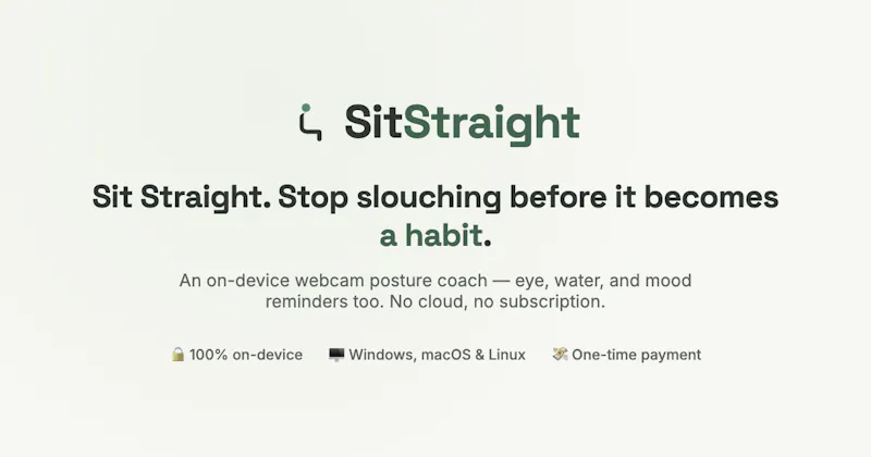 SitStraight Software screenshot 6