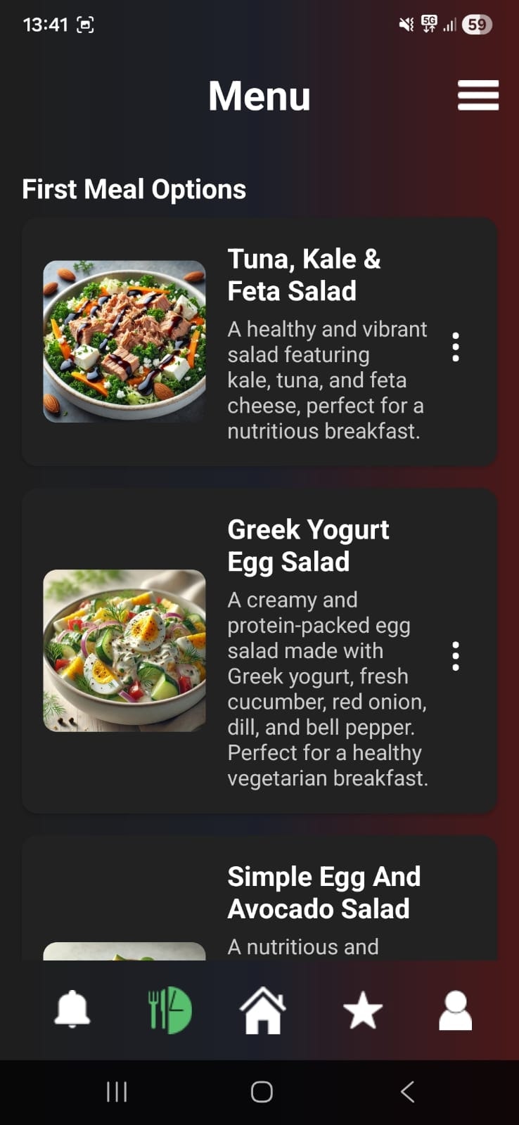 Beta version of PeroMeal AI nutritionist - Screenshot 4 showing product features and functionality