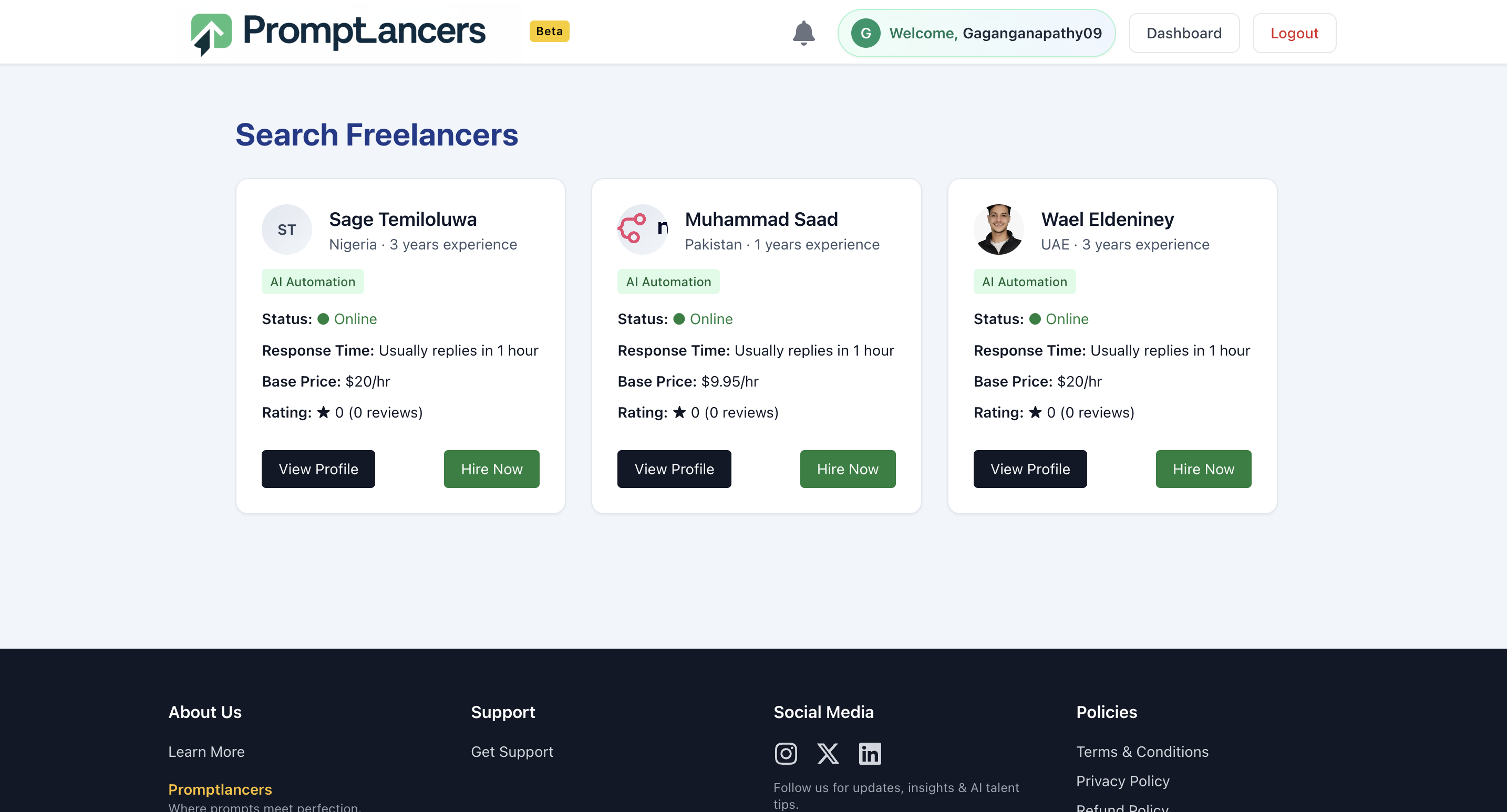 PromptLancers gallery image