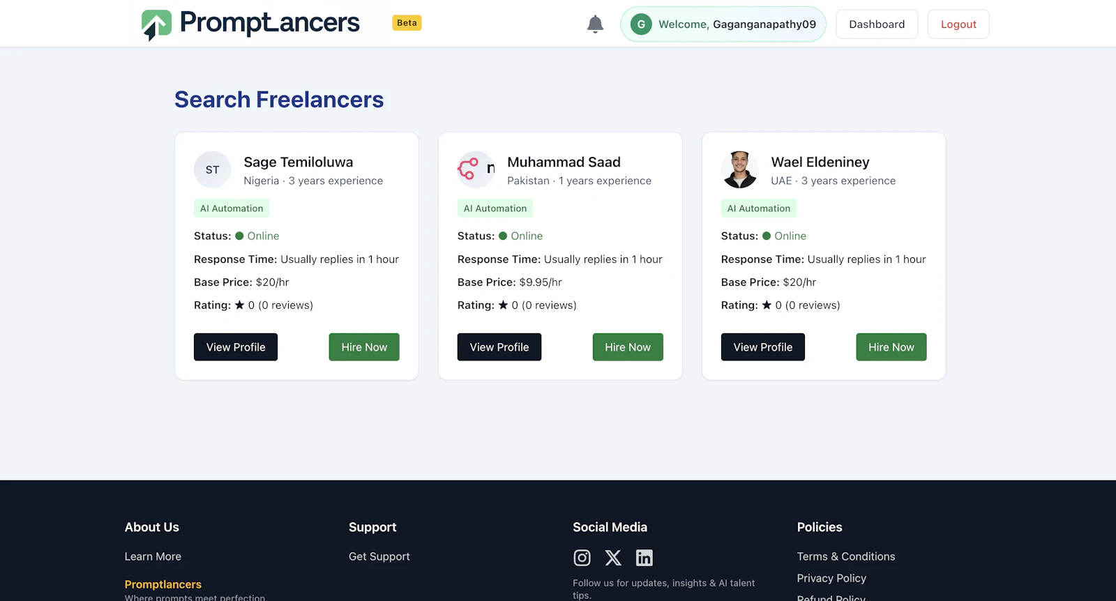 PromptLancers screenshot 3