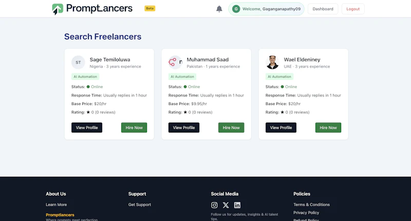 PromptLancers screenshot 3