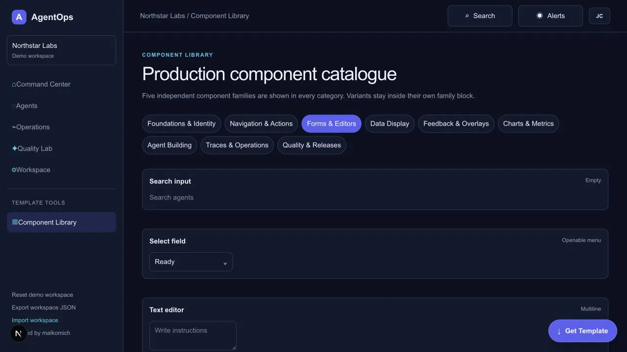 AgentOps Web Template gallery image