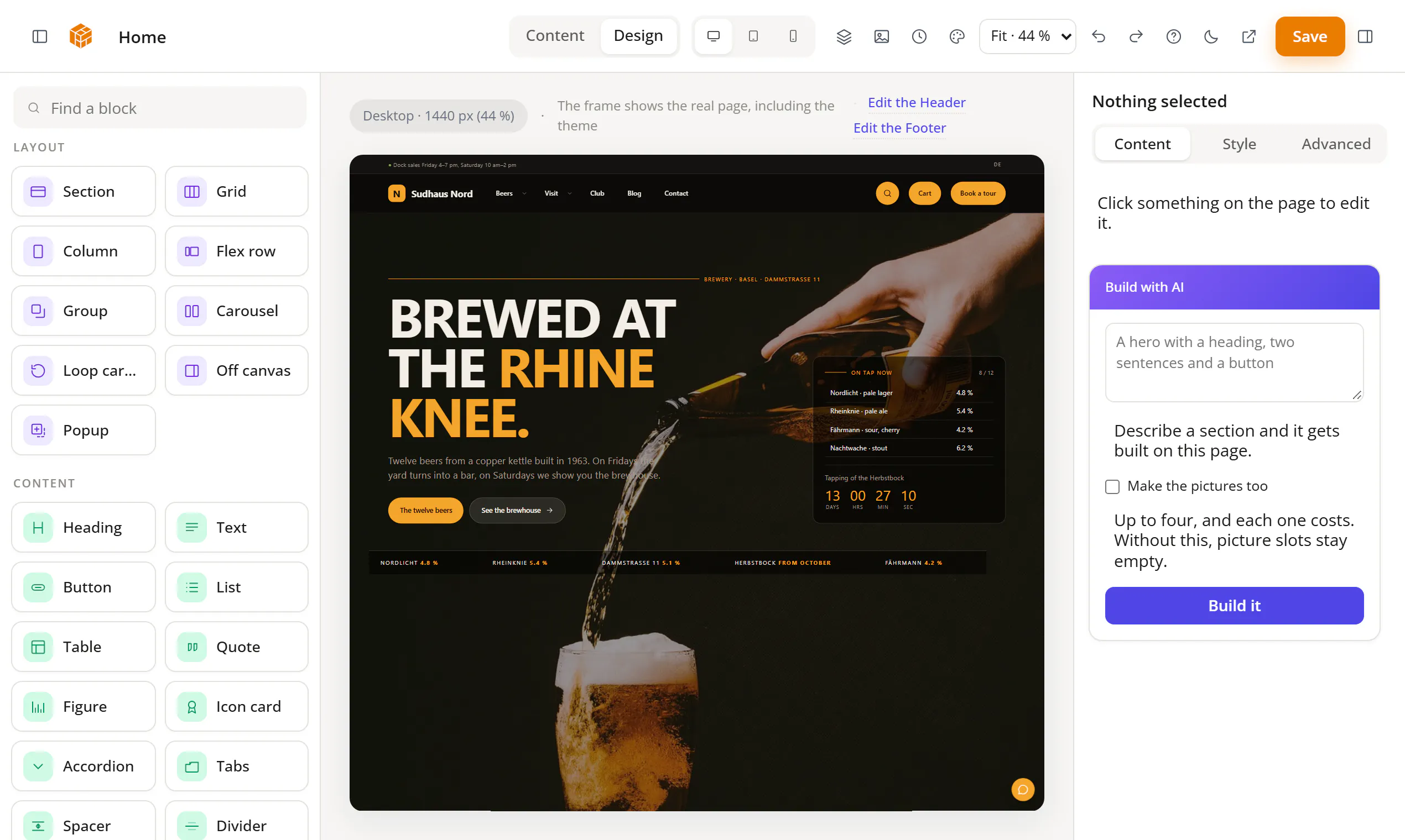 ambera Theme Builder gallery image