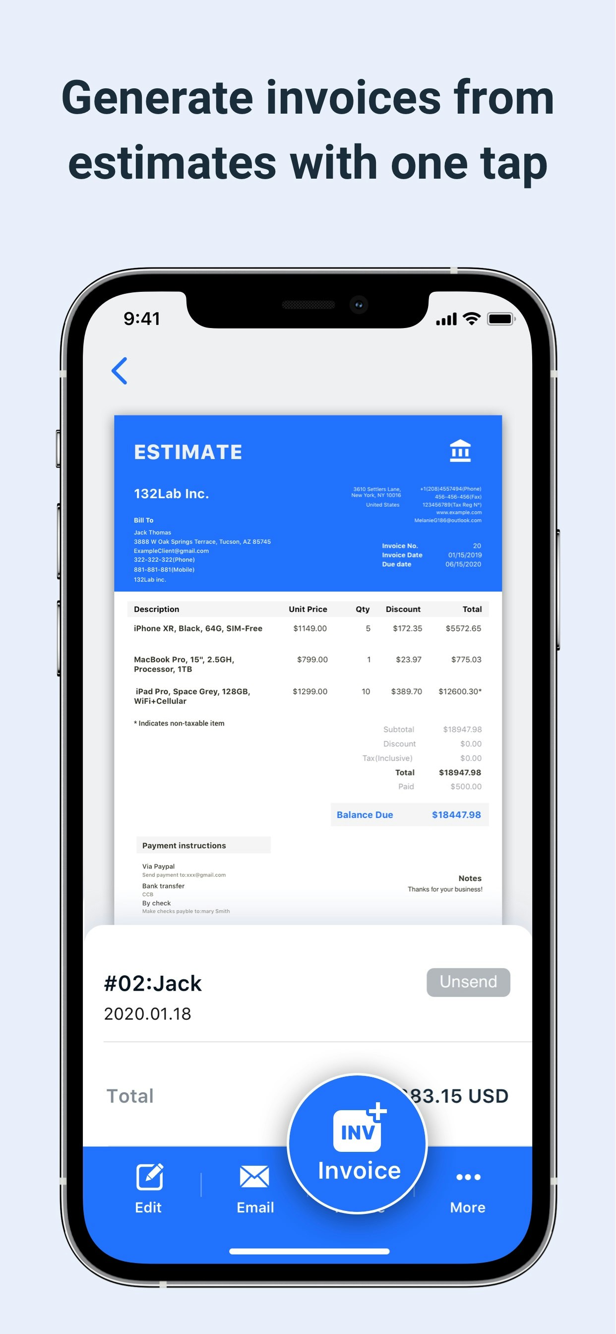 Invoice App gallery image
