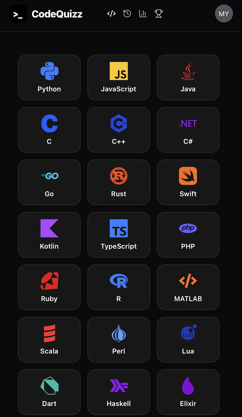 CodeQuizz screenshot 2