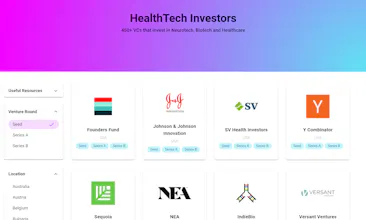 HealthTech Investors List gallery image
