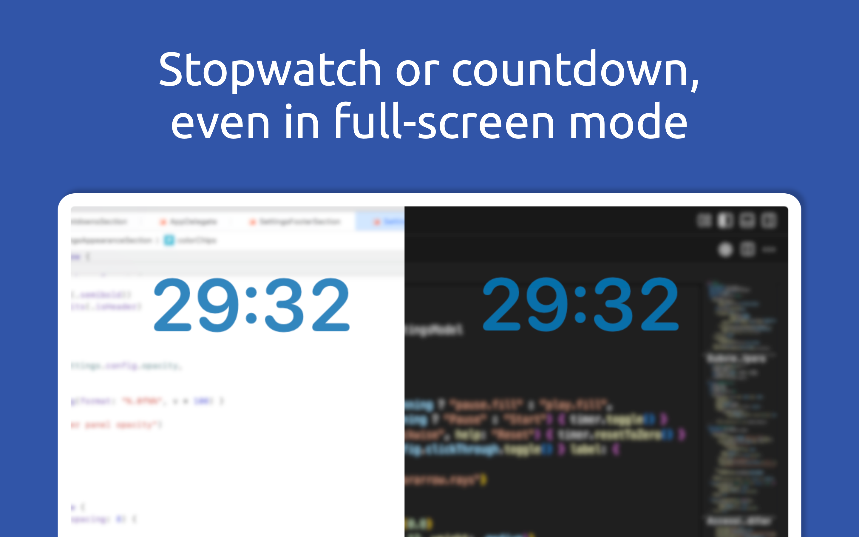 Média Chronomètre flottant - Chronomètre de type HUD et compte à rebours pour une mise au point complète 1