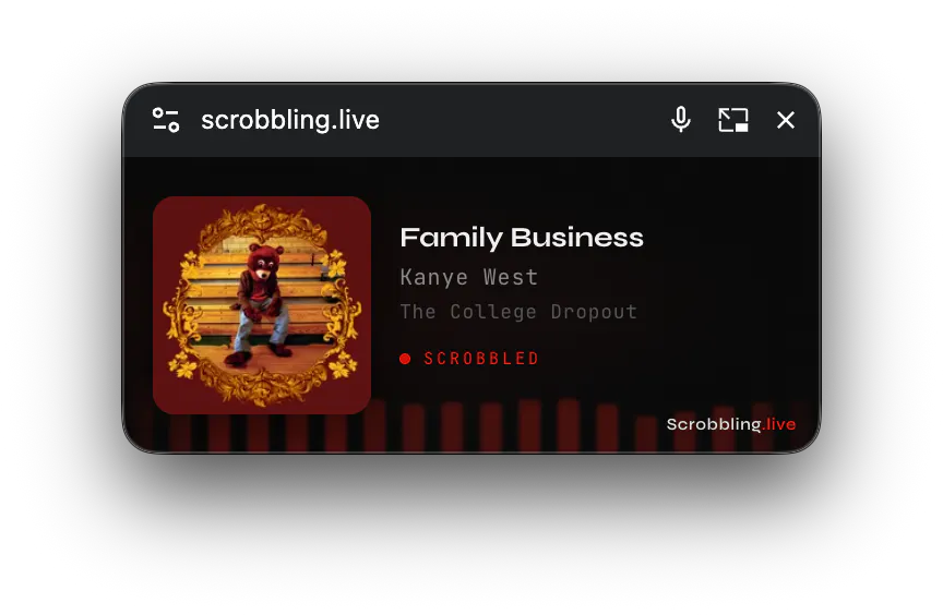 Scrobbling.live 專案橫幅