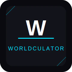 Illustrative hero image for the Worldculator review.