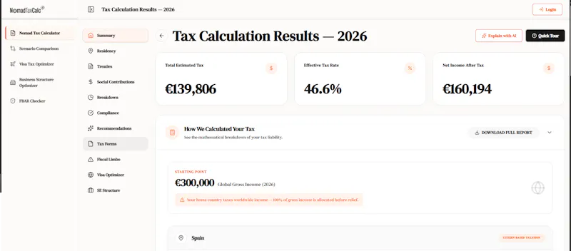 NomadTaxCalc screenshot 4