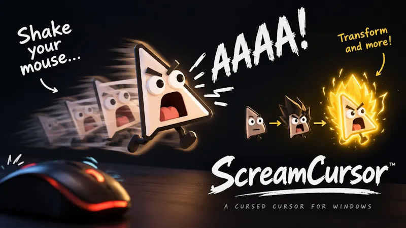 ScreamCursor screenshot 1 (video preview)