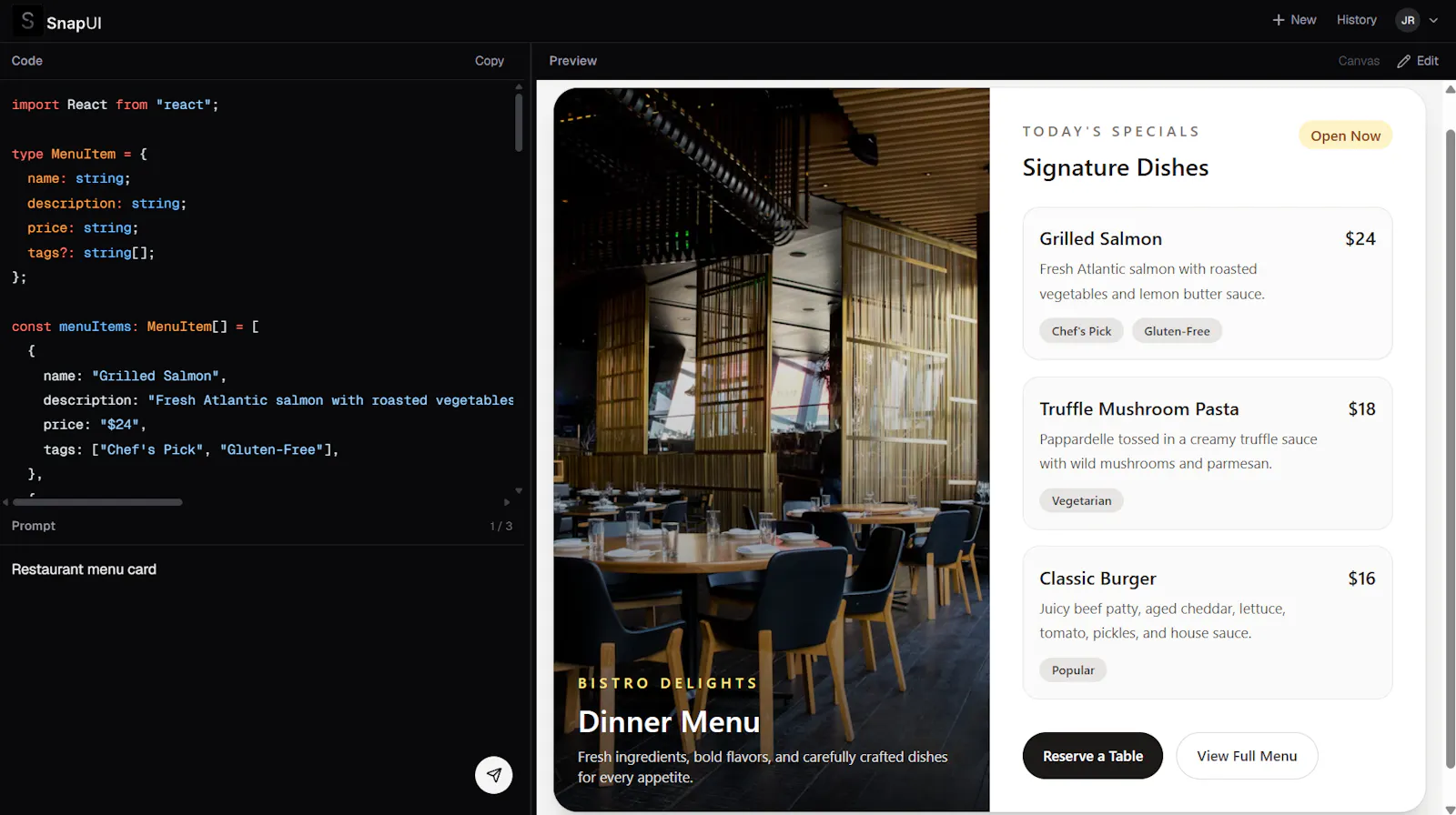 SnapUI — Component Workshop screenshot 1