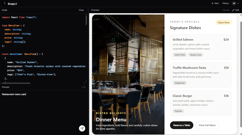 SnapUI — Component Workshop screenshot 1