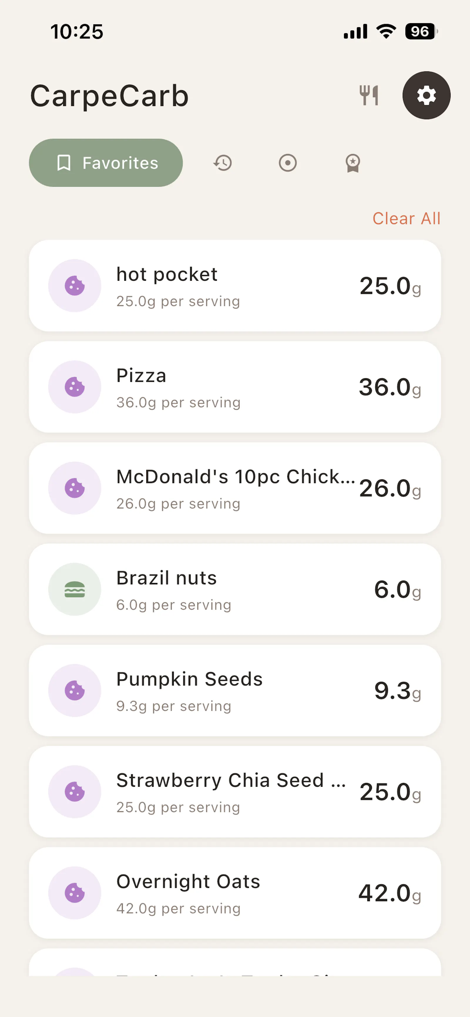 CarpeCarb screenshot 3