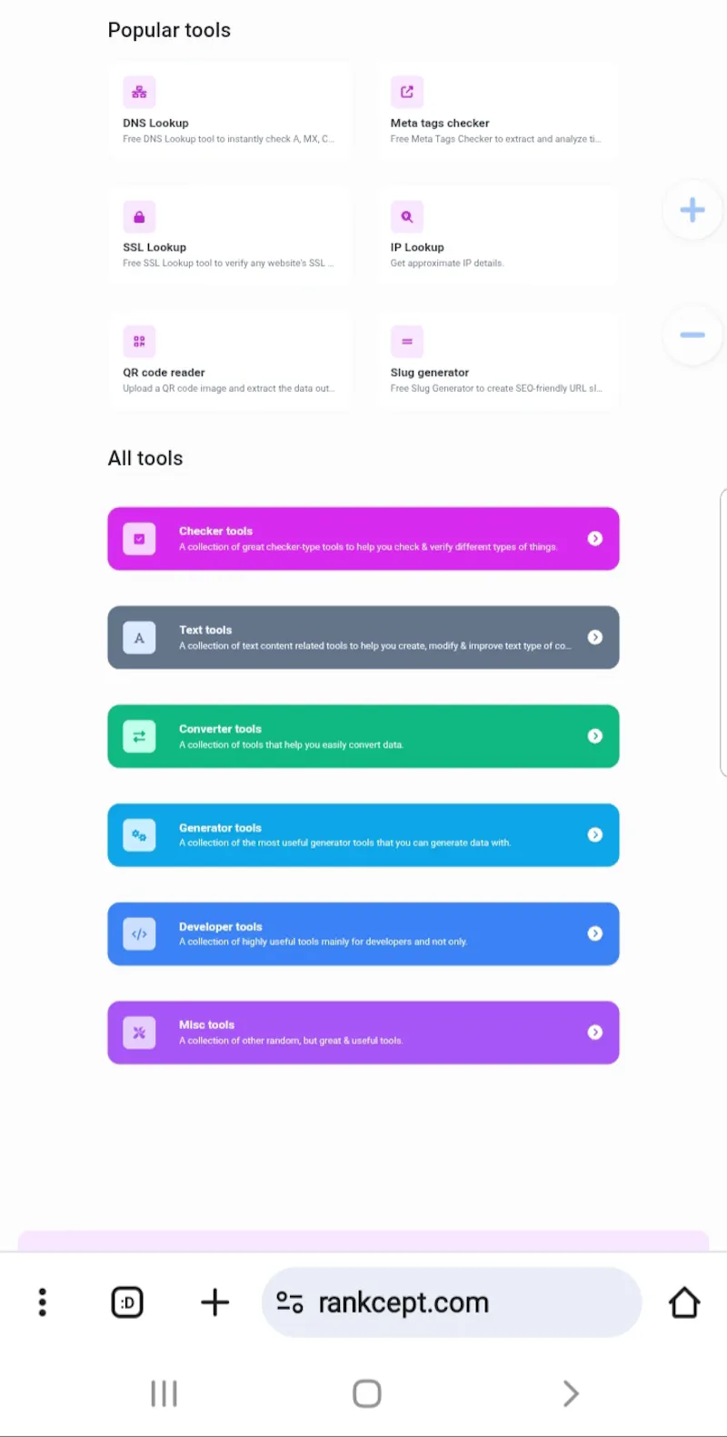 Rankcept screenshot 1
