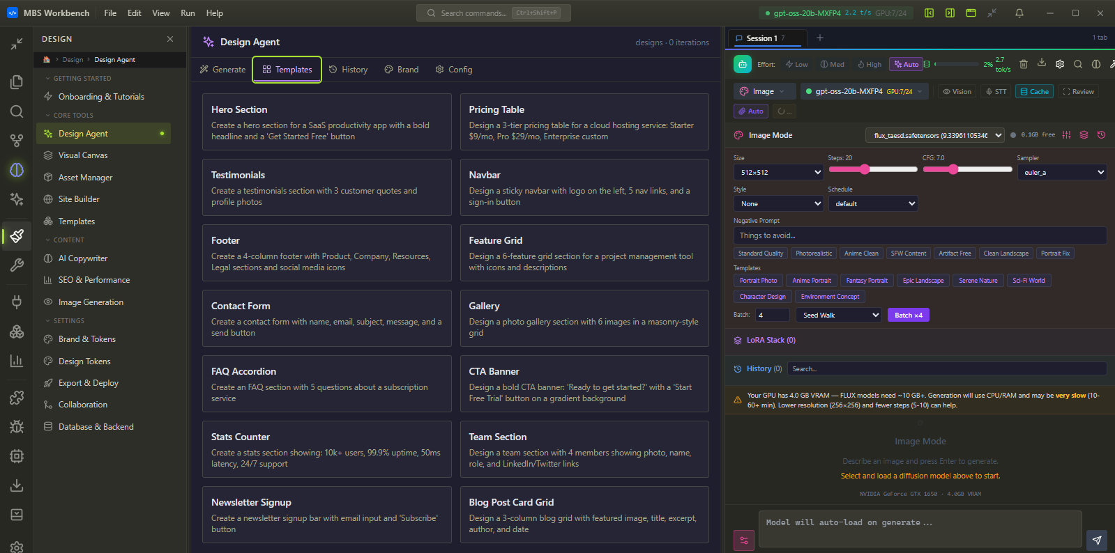 MBS Workbench gallery image