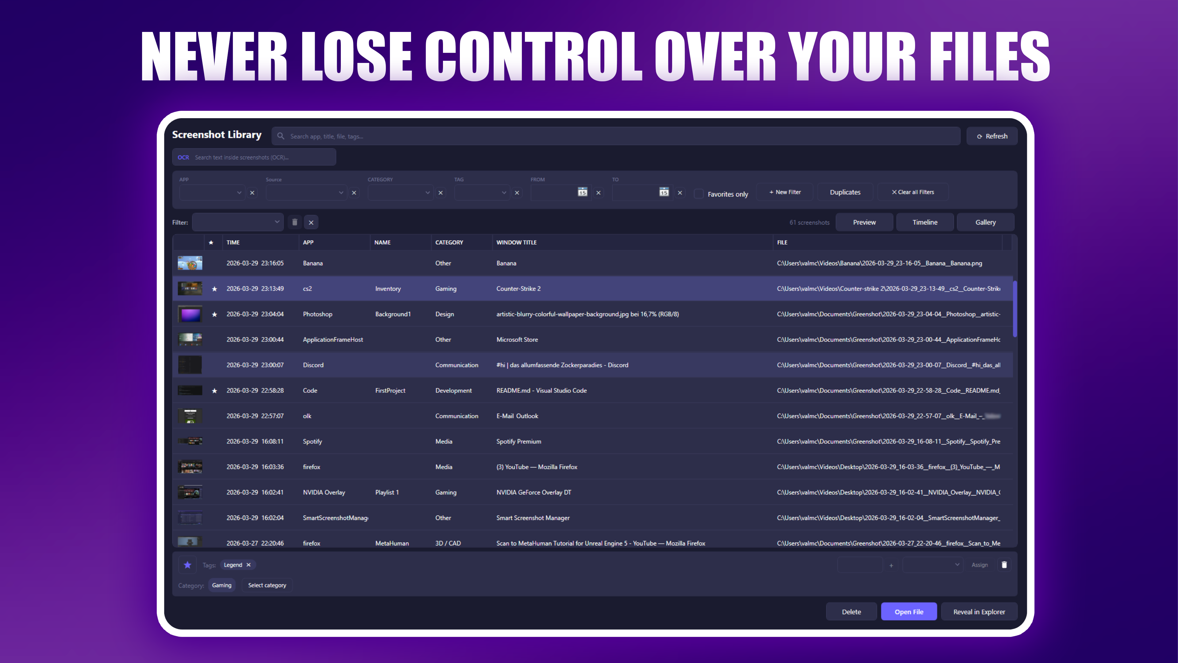 Smart Screenshot Manager gallery image