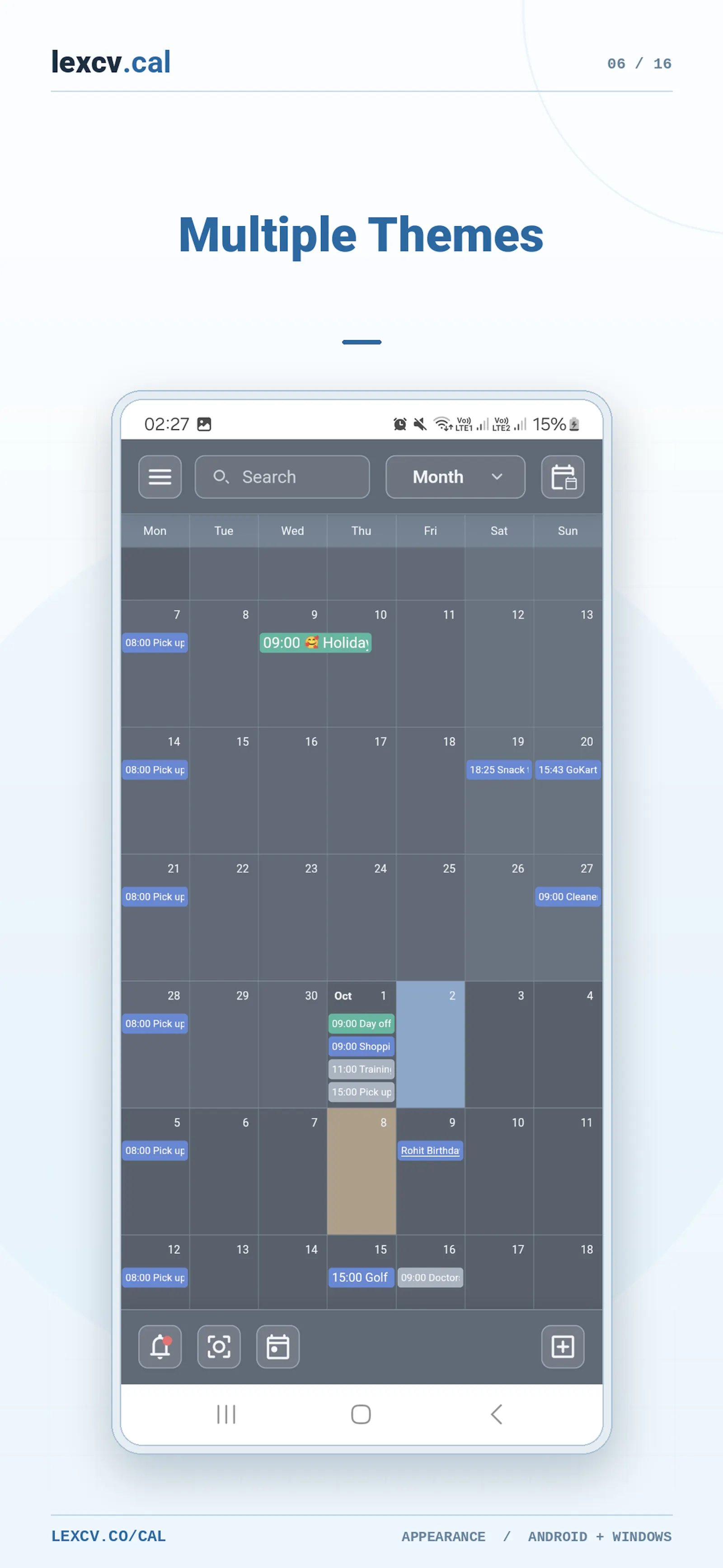 lexcv.cal screenshot 3