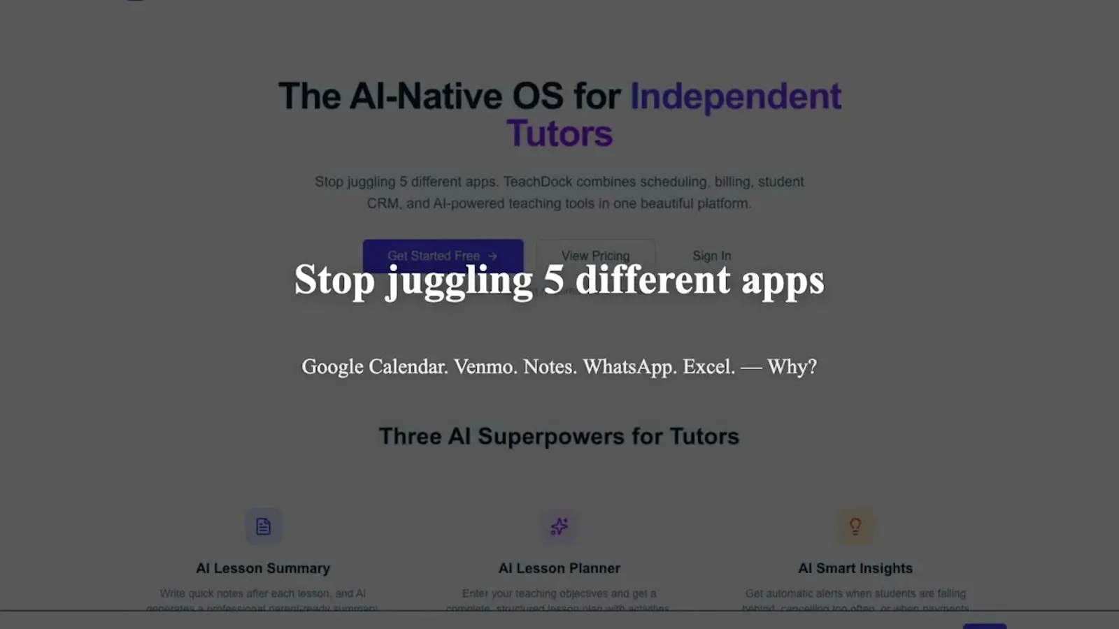 TeachDock screenshot 1 (video preview)