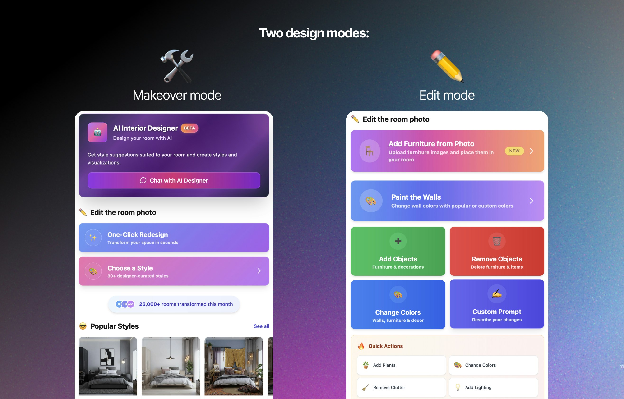 Turn photos into interior design ideas gallery image