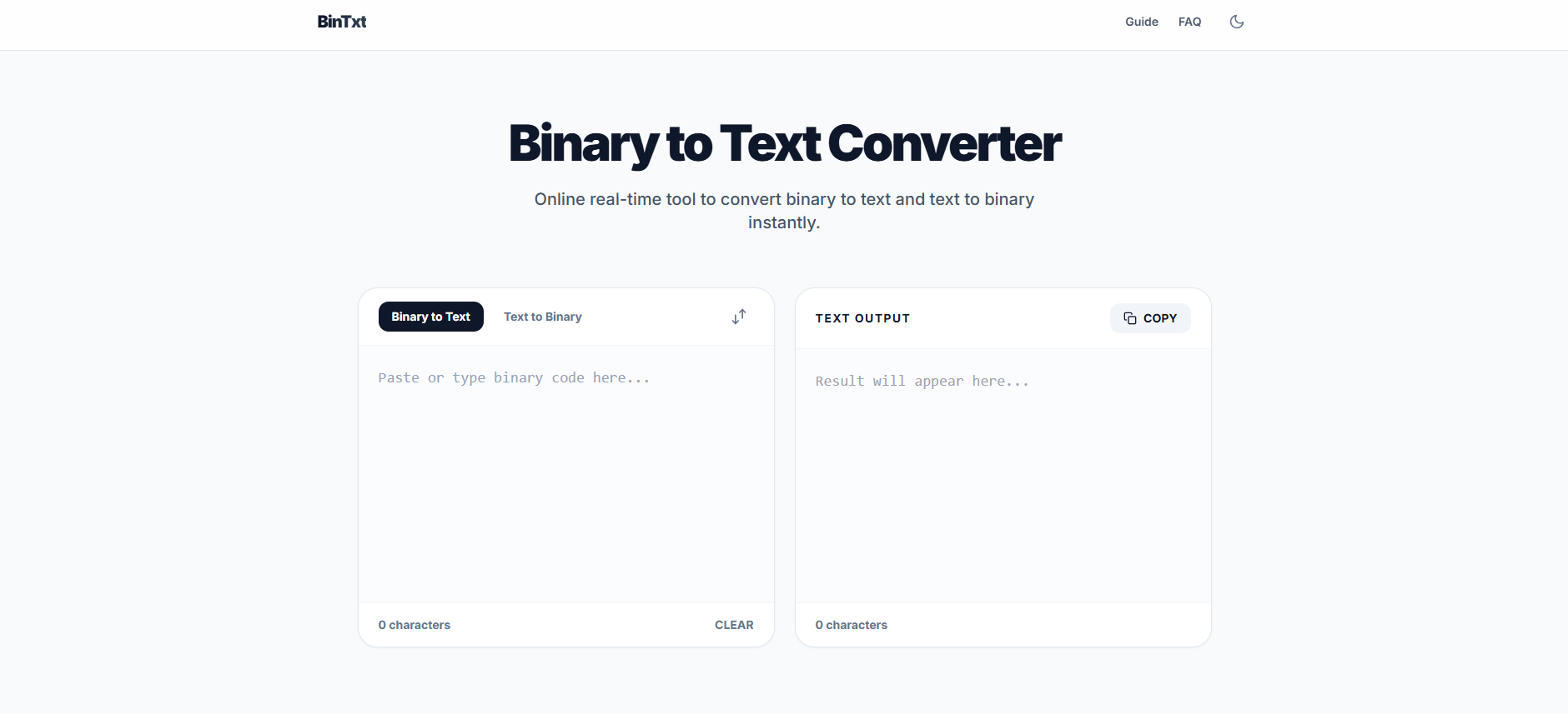 BinTxt - Binary to Text Converter gallery image