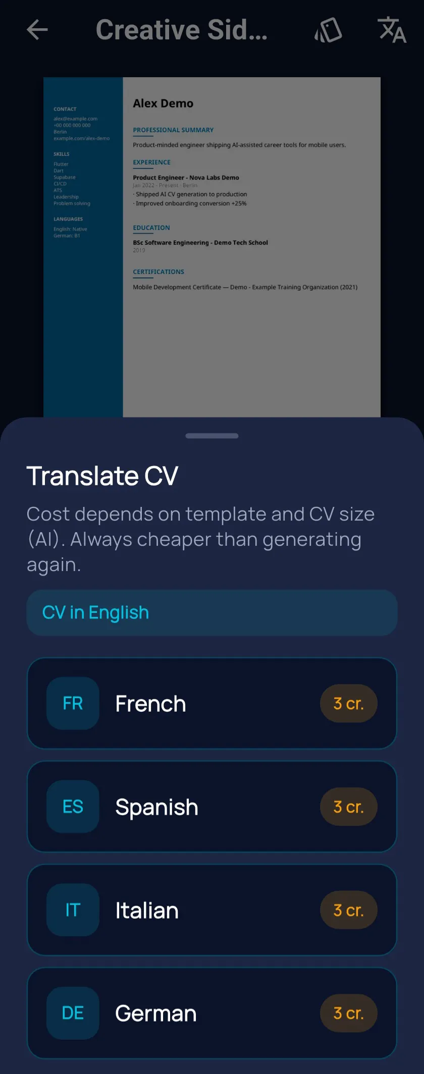 HireSnap — AI Resume & CV Builder gallery image