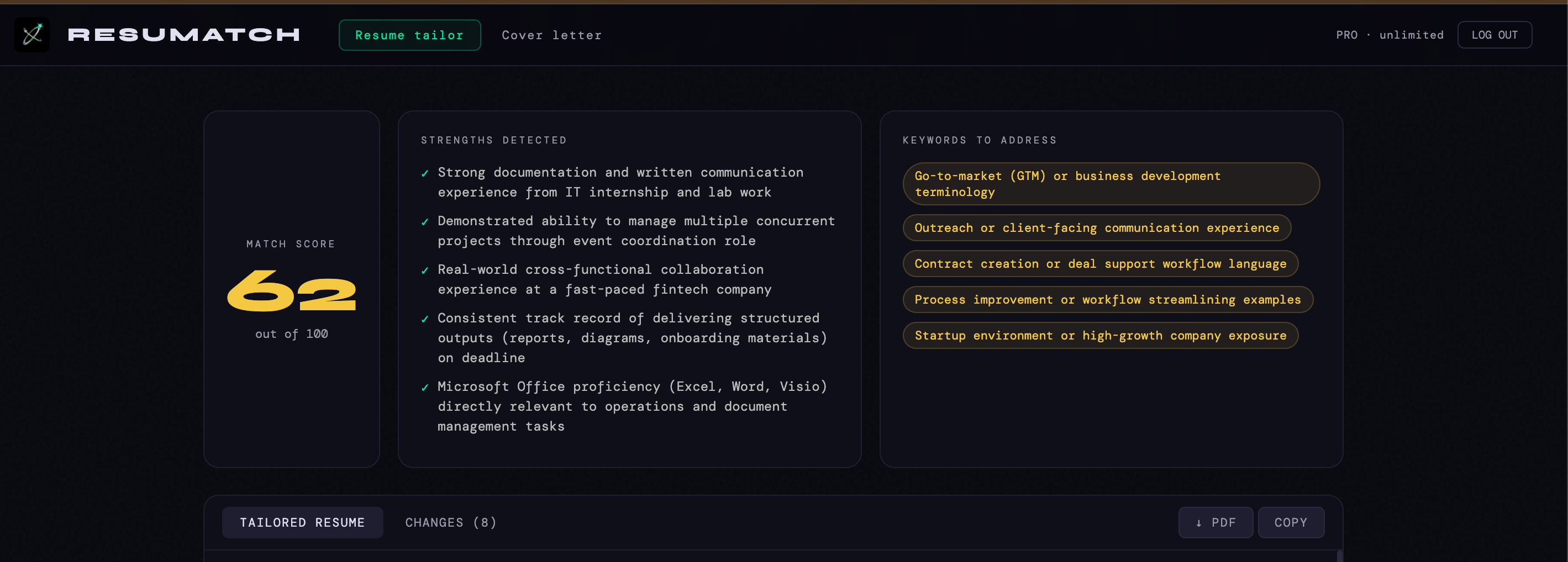 Resumatch gallery image