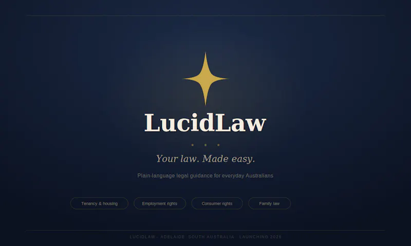 LucidLaw — Your law. Made easy. screenshot 1