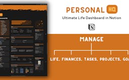 Personal HQ - Notion Life Dashboard media 2