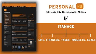 Personal HQ - Notion Life Dashboard gallery image