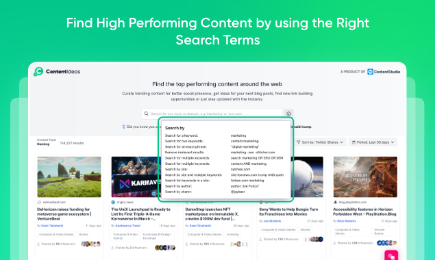 ContentIdeas.io gallery image