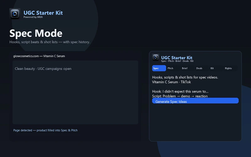 CreatorSense UGC Starter Kit screenshot 6
