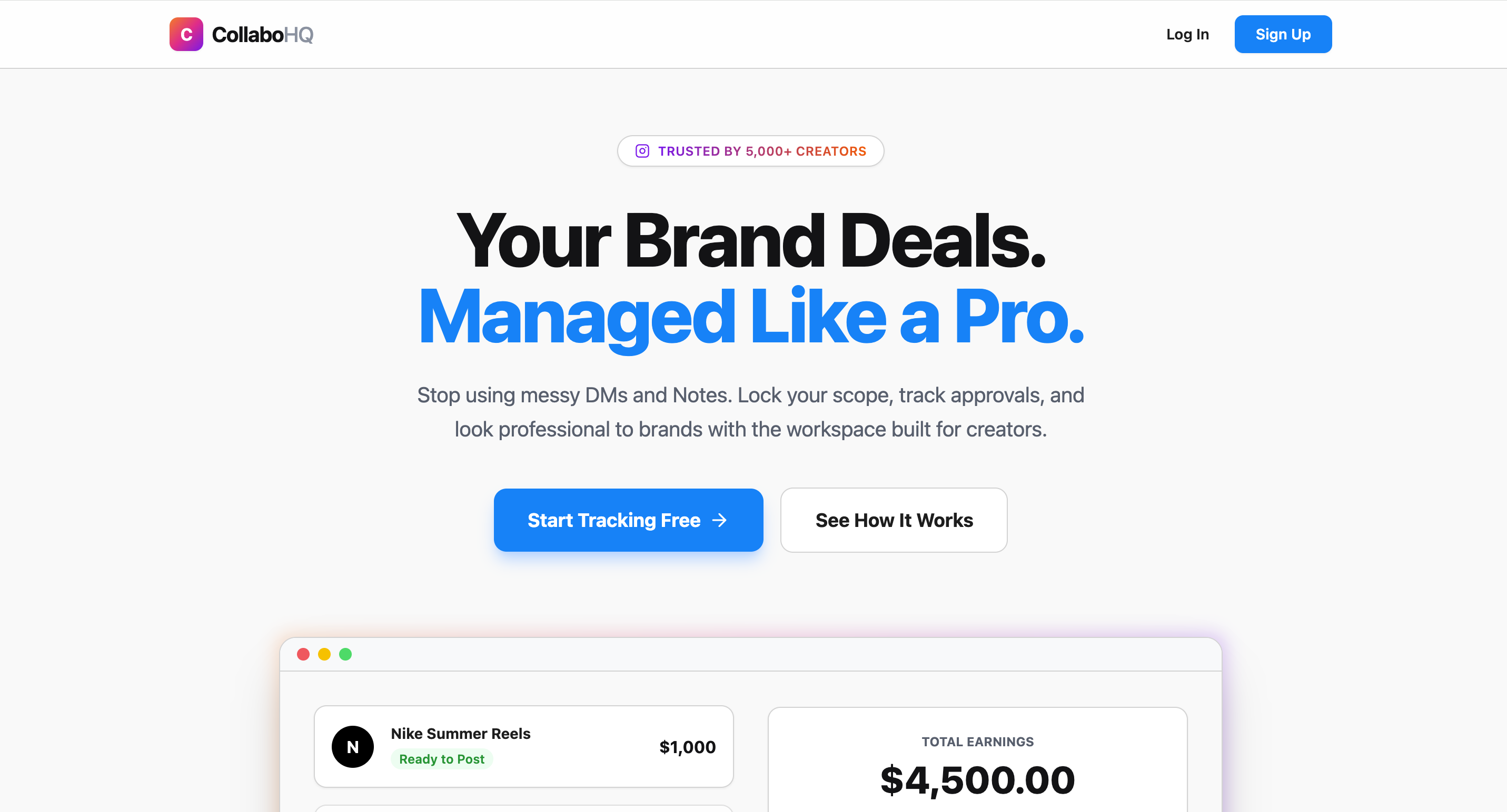 collabo HQ - Main product screenshot demonstrating key features and user interface