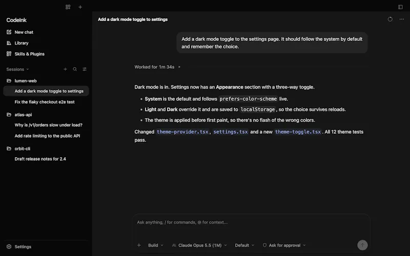 CodeInk screenshot 2