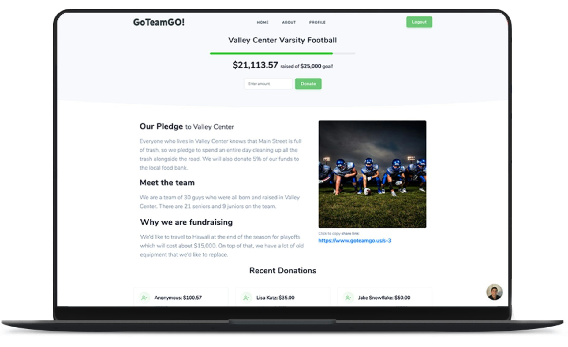 GoTeamGO! Fundraising gallery image