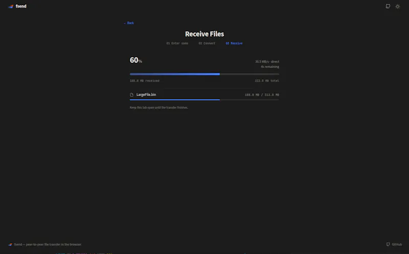 fsend.sh screenshot 4