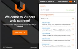 "Vulners Web Scanner" for Google Chrome media 1