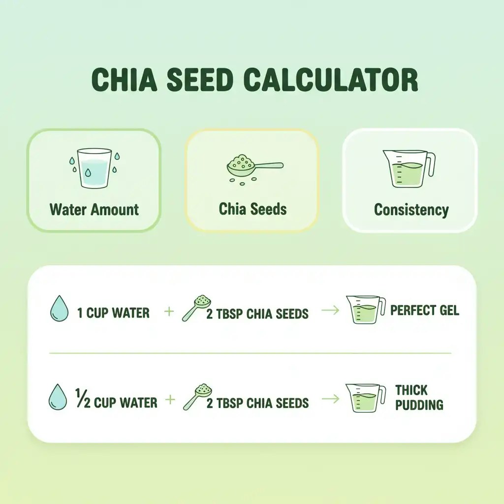 Chia seed calculator - Main product screenshot demonstrating key features and user interface