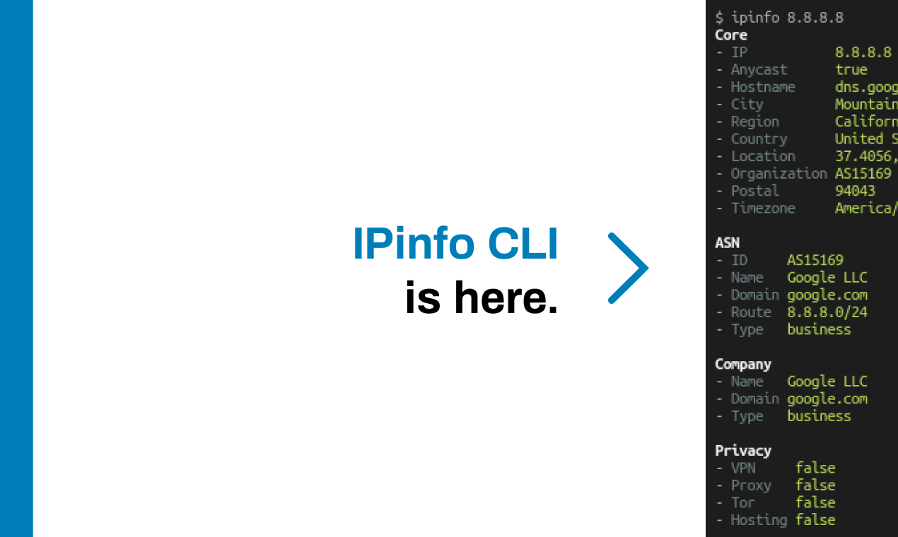 IPinfo CLI gallery image