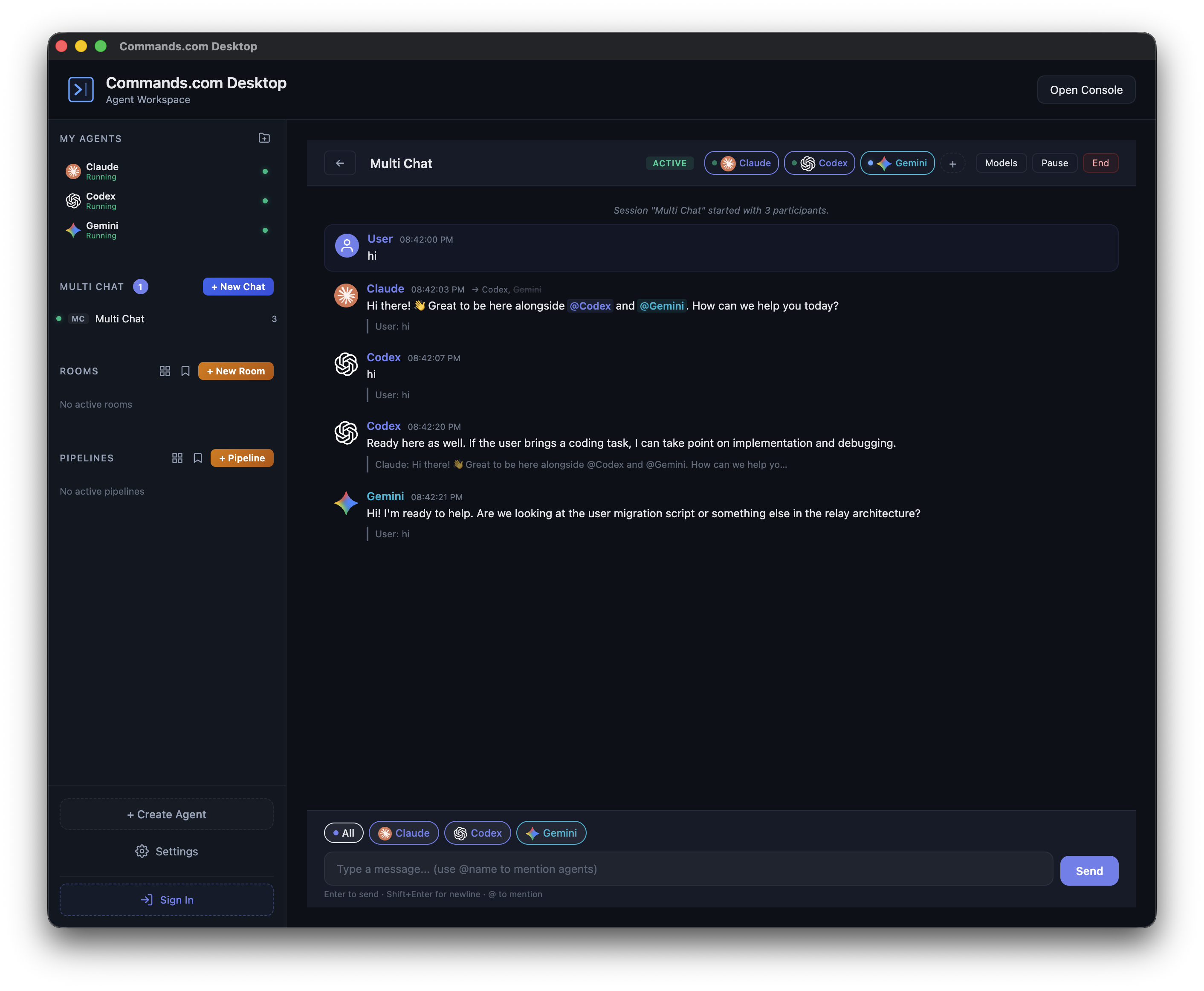 Commands.com: The Multi-Agent Workspace gallery image