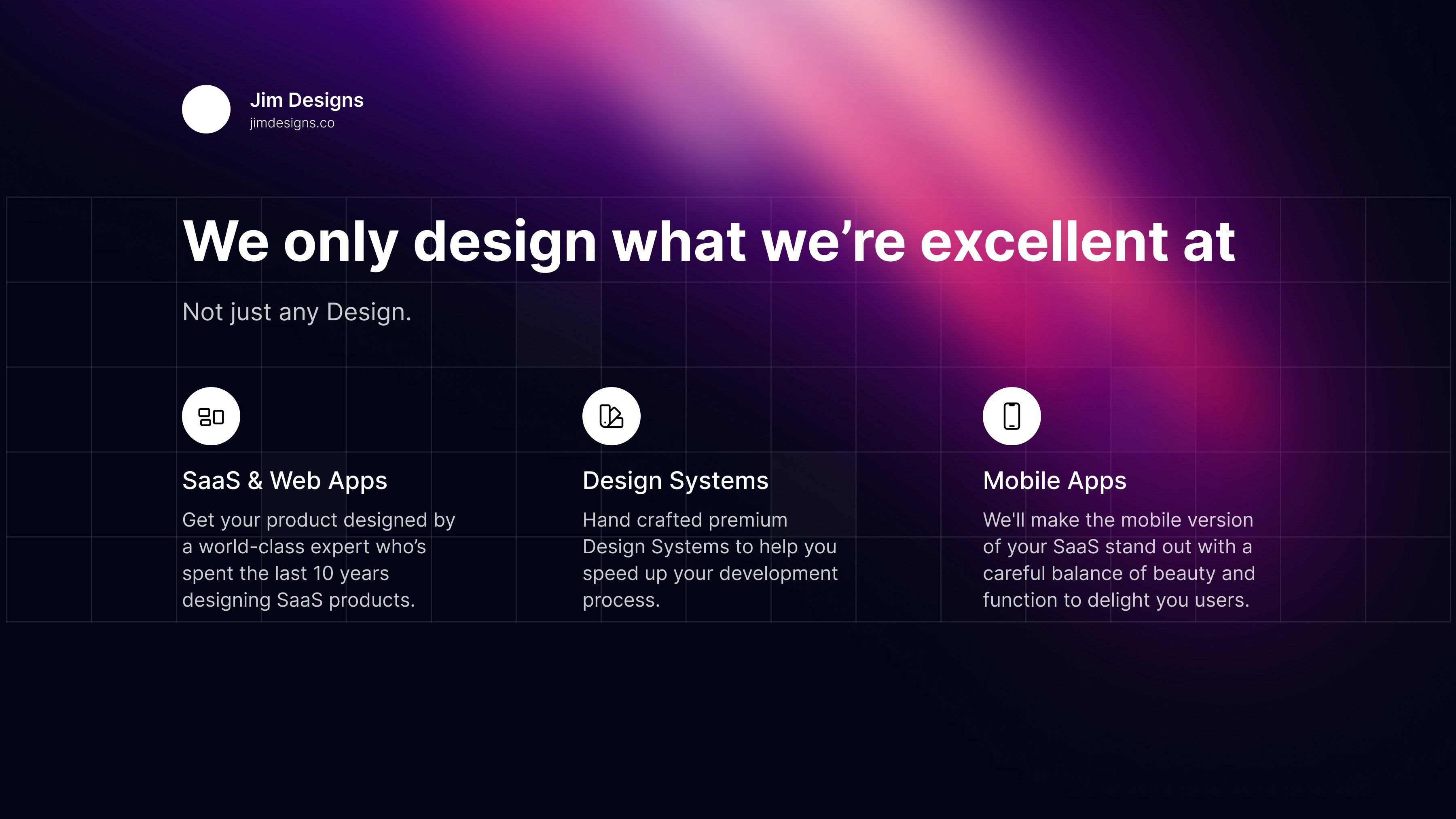 Jim Designs - SaaS ve Web Uygulamaları için Sınırsız Premium Tasarımlar medya 3